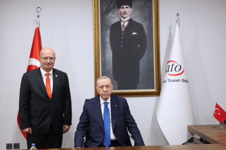 Cumhurbaşkanı Erdoğan’dan ATO’ya ziyaret 