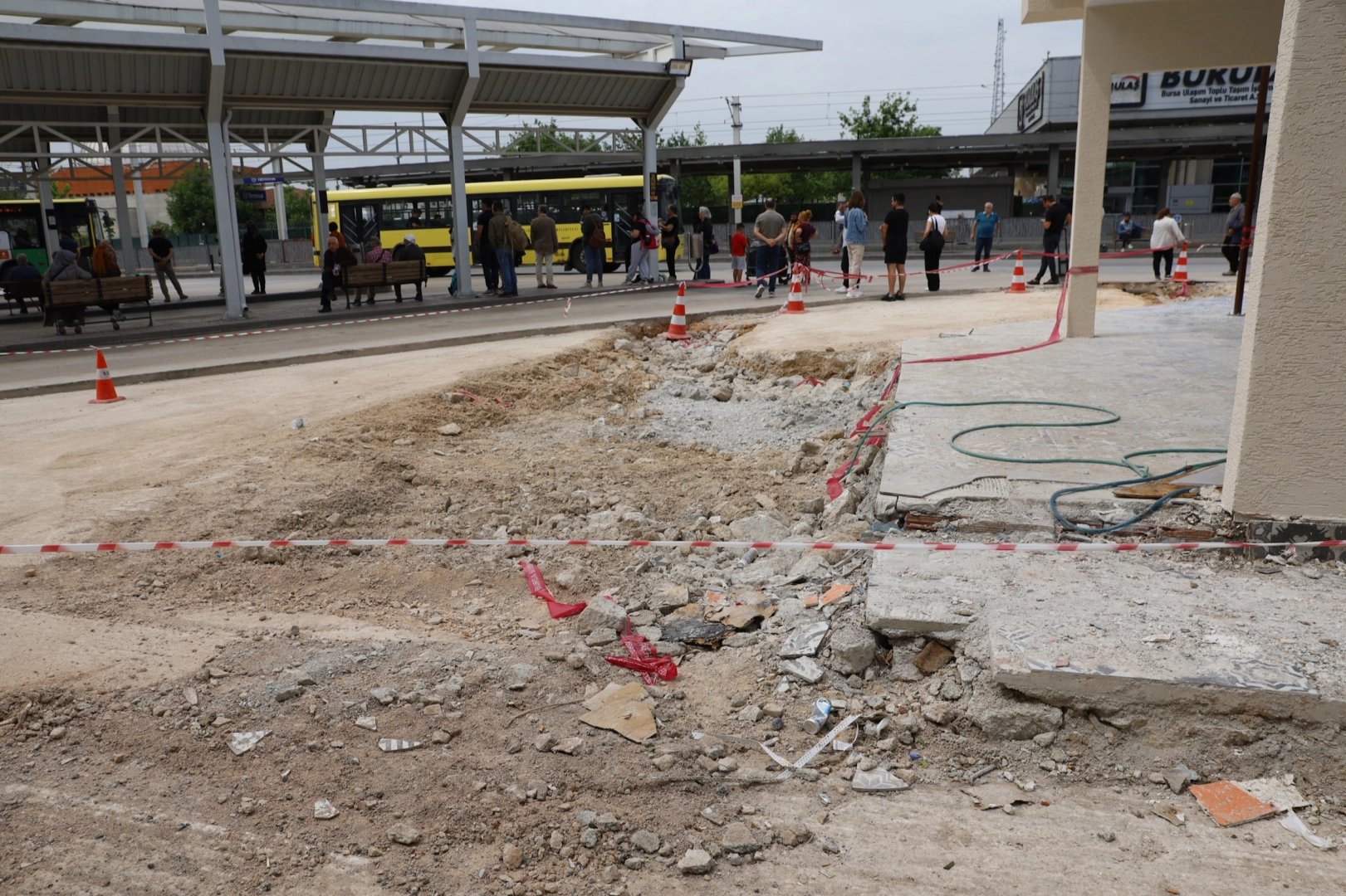 Bursa Terminali’nde altyapı çalışmaları hızlandı 