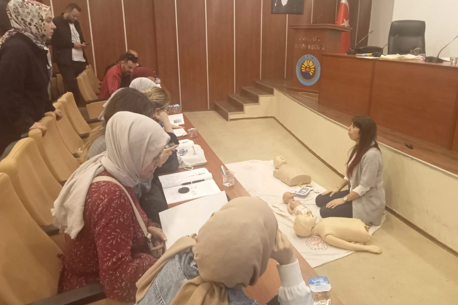 Kocaeli Gölcük'te personele ilk yardım eğitimi 