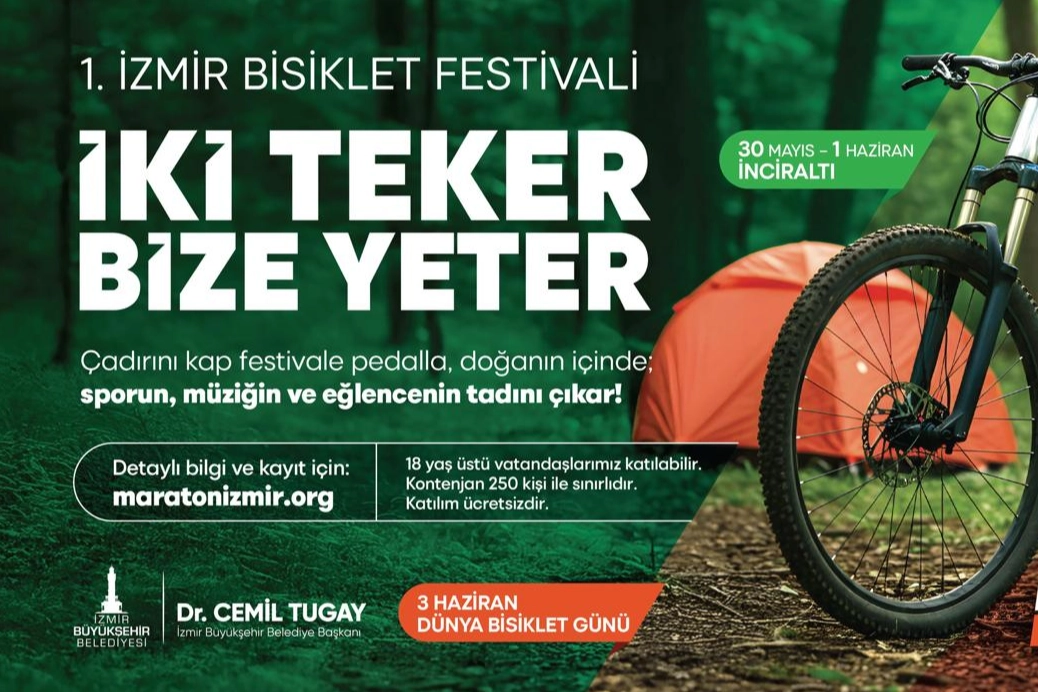 İzmir'de çadırını kap festivale pedalla 