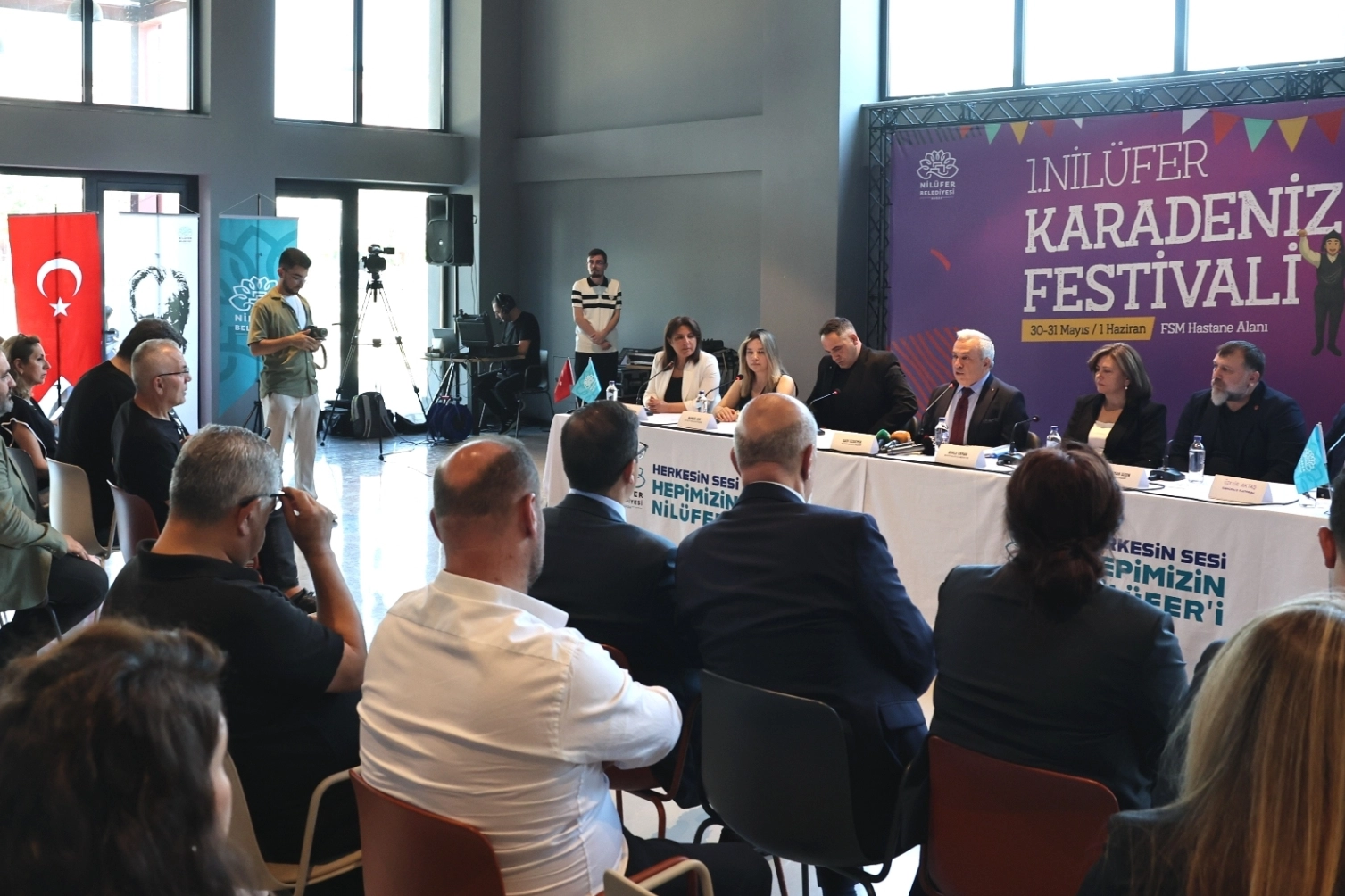 Bursa Nilüfer’de Karadeniz Festivali zamanı 