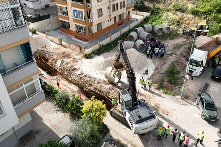 ASKİ'den yeni yağmur hattı inşaatı 