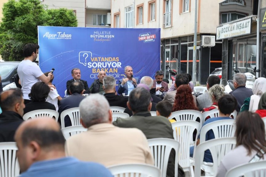 Bursa İnegöl'de Başkan Taban Osmaniye sakinleriyle buluştu 
