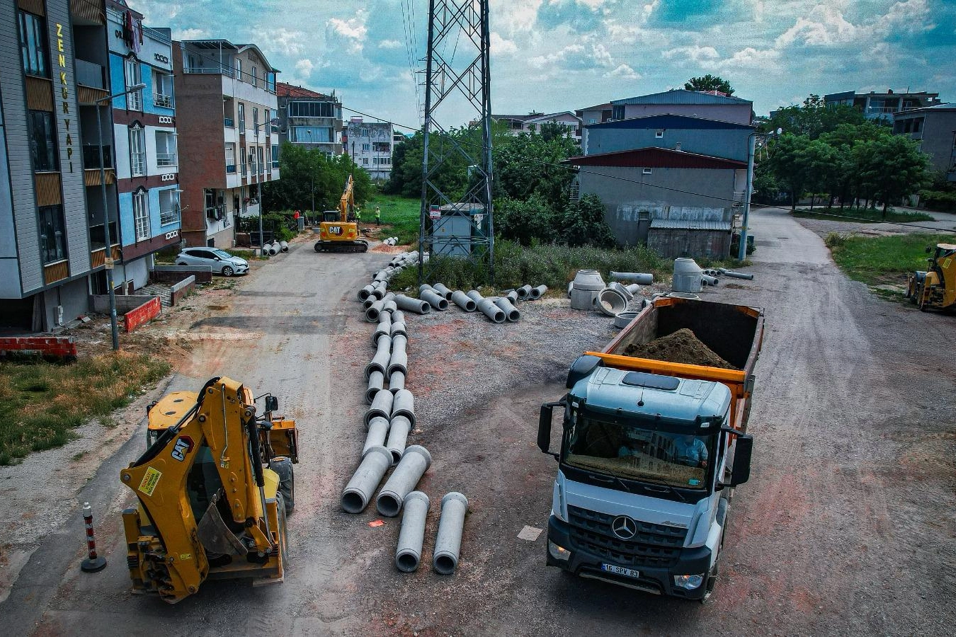 Bursa'da Ovaakça ve İsabey’in altyapısına takviye 