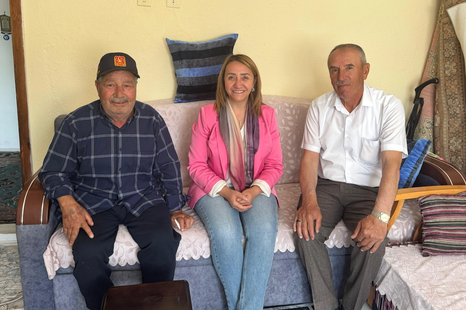 Başkan Tekin'den Kıbrıs Gazisi Rıza amcaya moral 