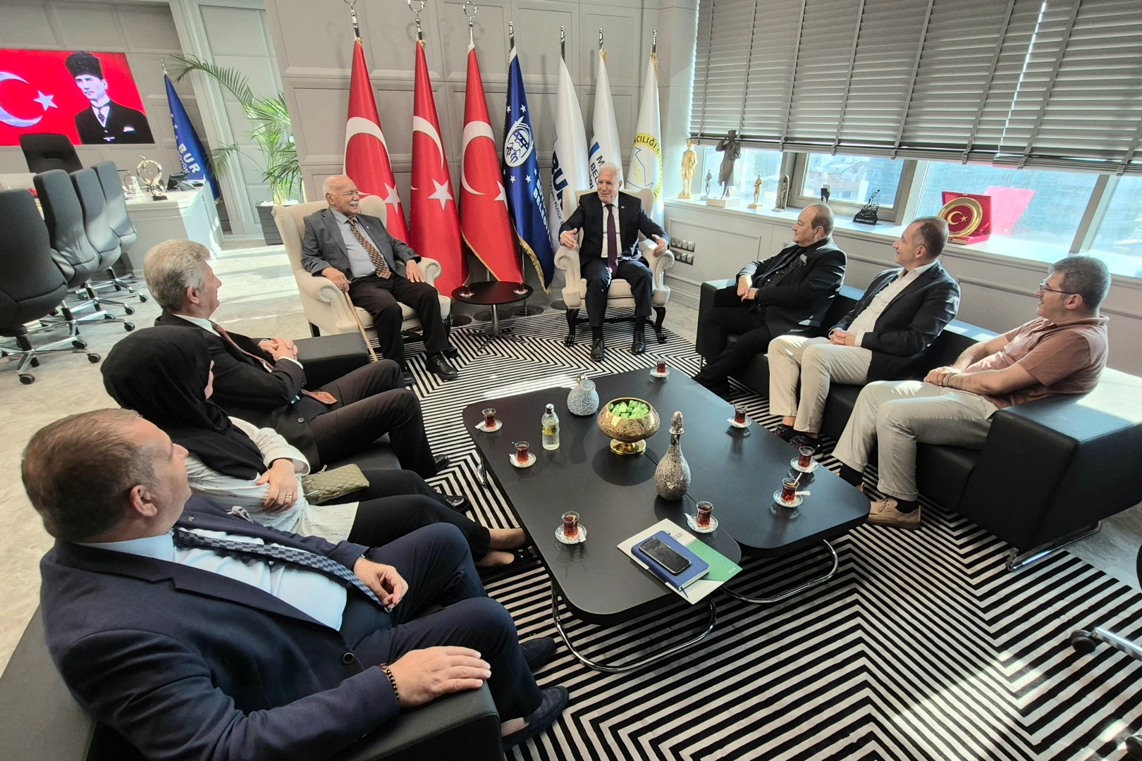 BUSİAD temiz Nilüfer Çayı için Mustafa Bozbey’le görüştü 
