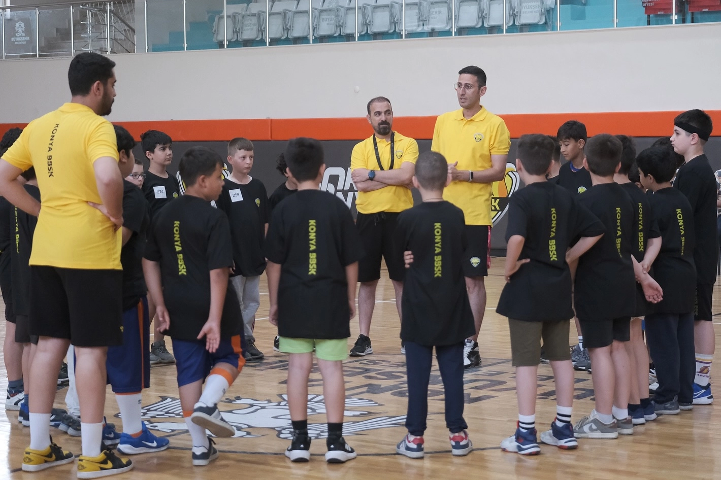 Konya'da basketbol altyapı seçmelerine yoğun ilgi 