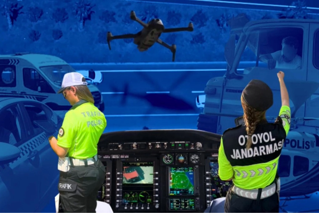Trafikte havadan karadan sıkı denetim 