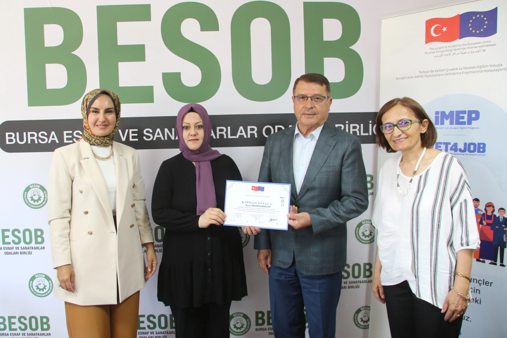 Bursa’da kadın kaynak ustaları iş başında 