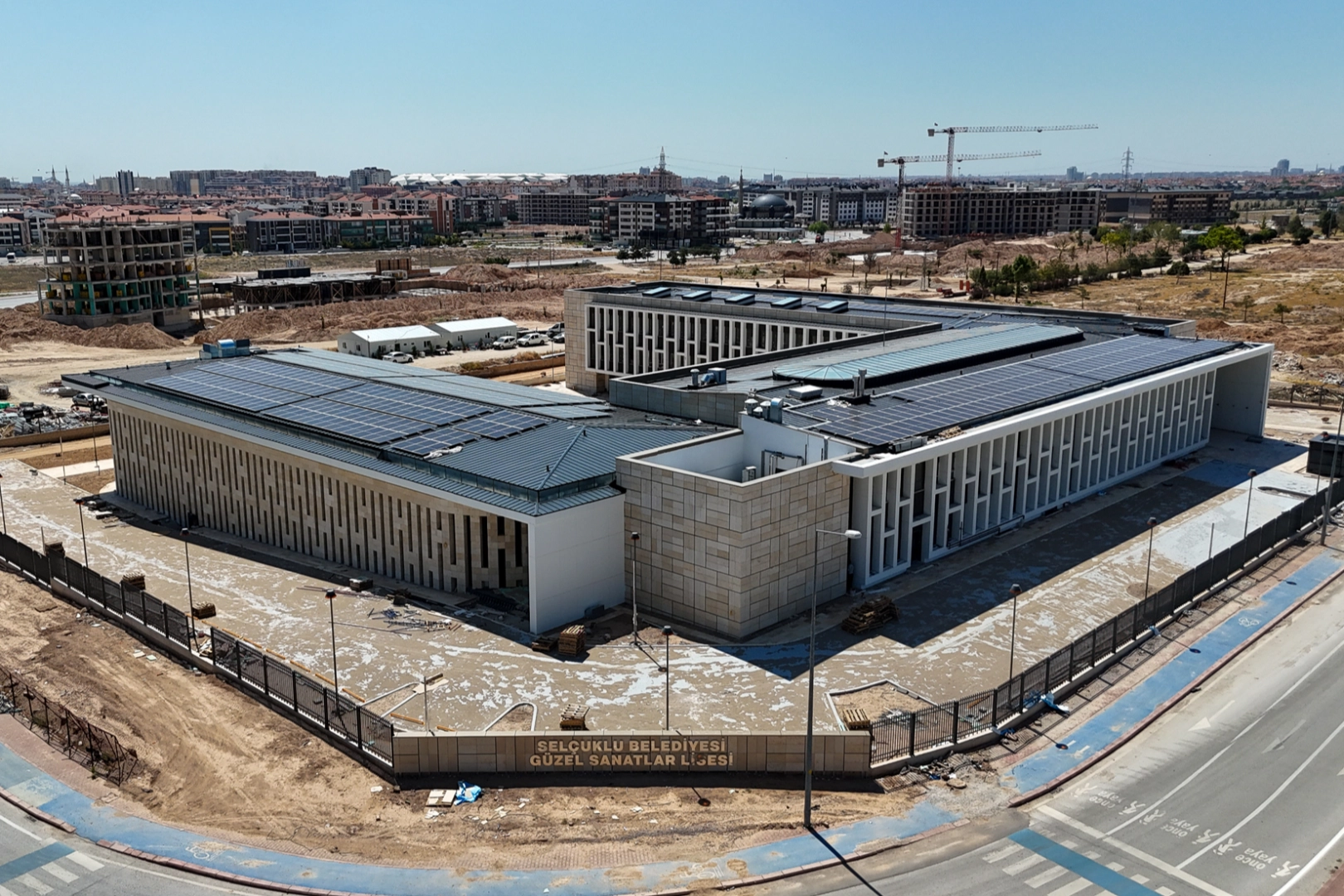 Konya Selçuklu'ya kazandırılacak lisede sona yaklaşıldı 