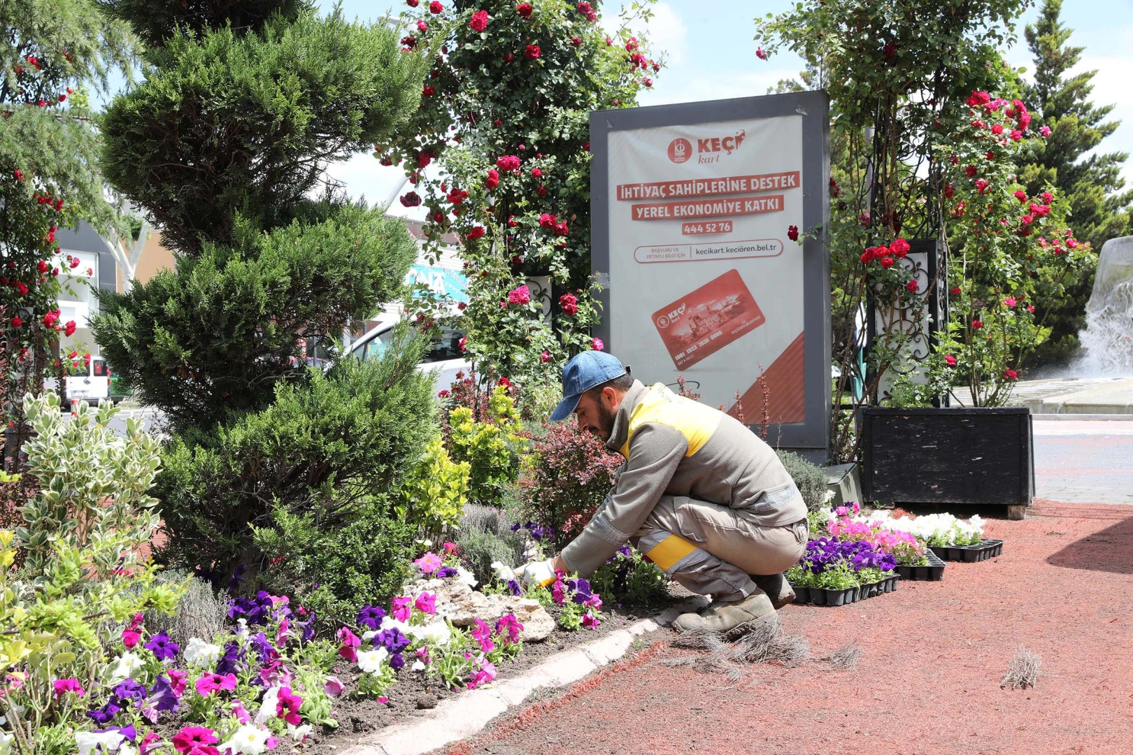 Ankara Keçiören’de parklara estetik dokunuş 