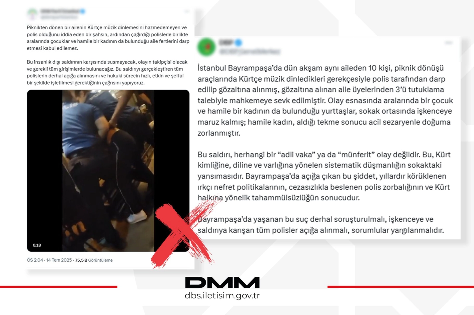 DMM: Bayrampaşa’daki iddialar gerçeği yansıtmıyor 