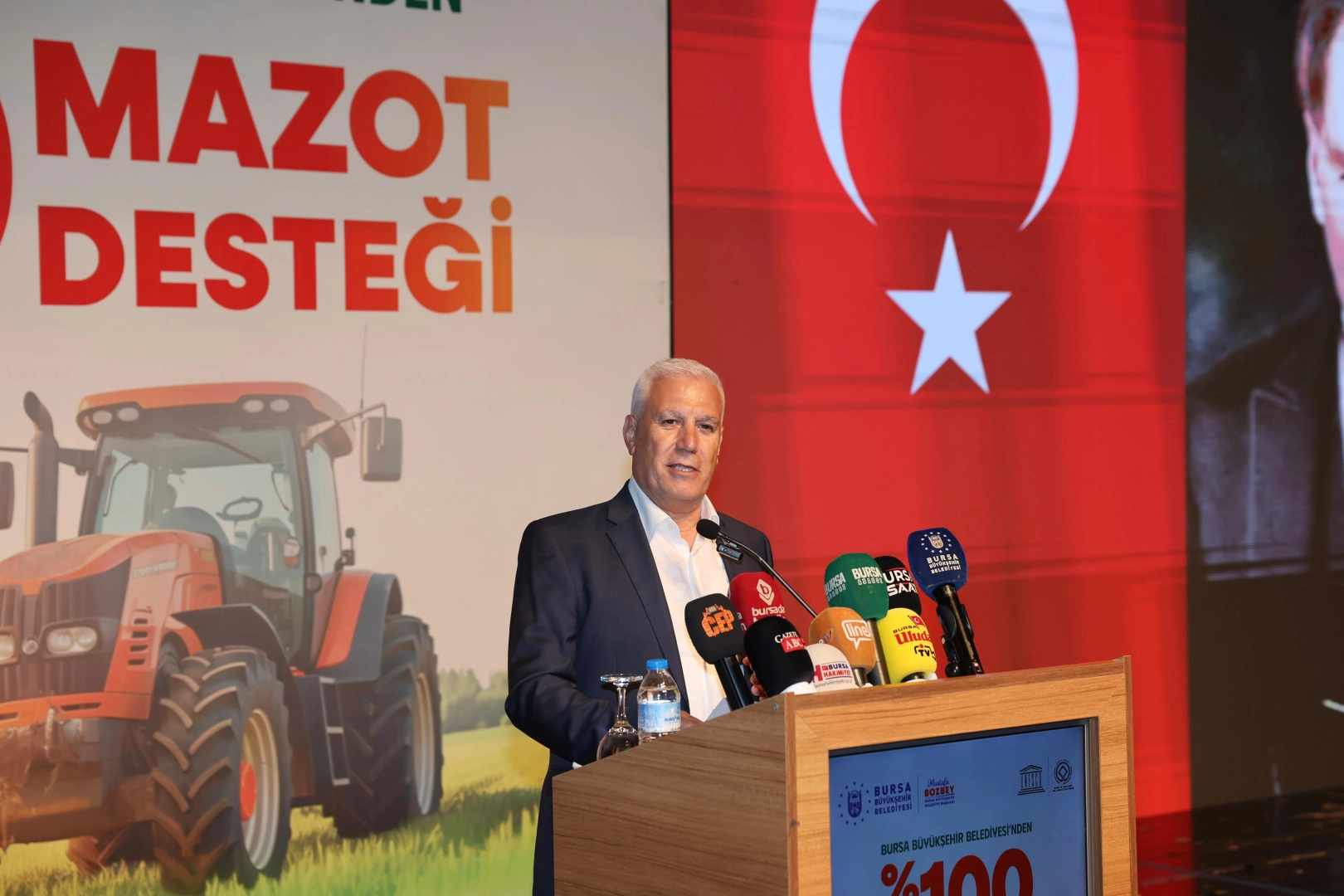 Bursa Büyükşehir’den yüzde 100 hibeli mazot desteği 