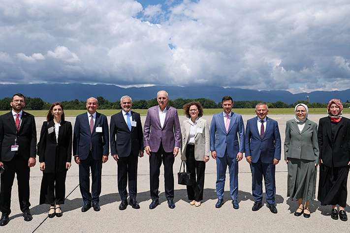 TBMM Başkanı Kurtulmuş İsviçre'de 