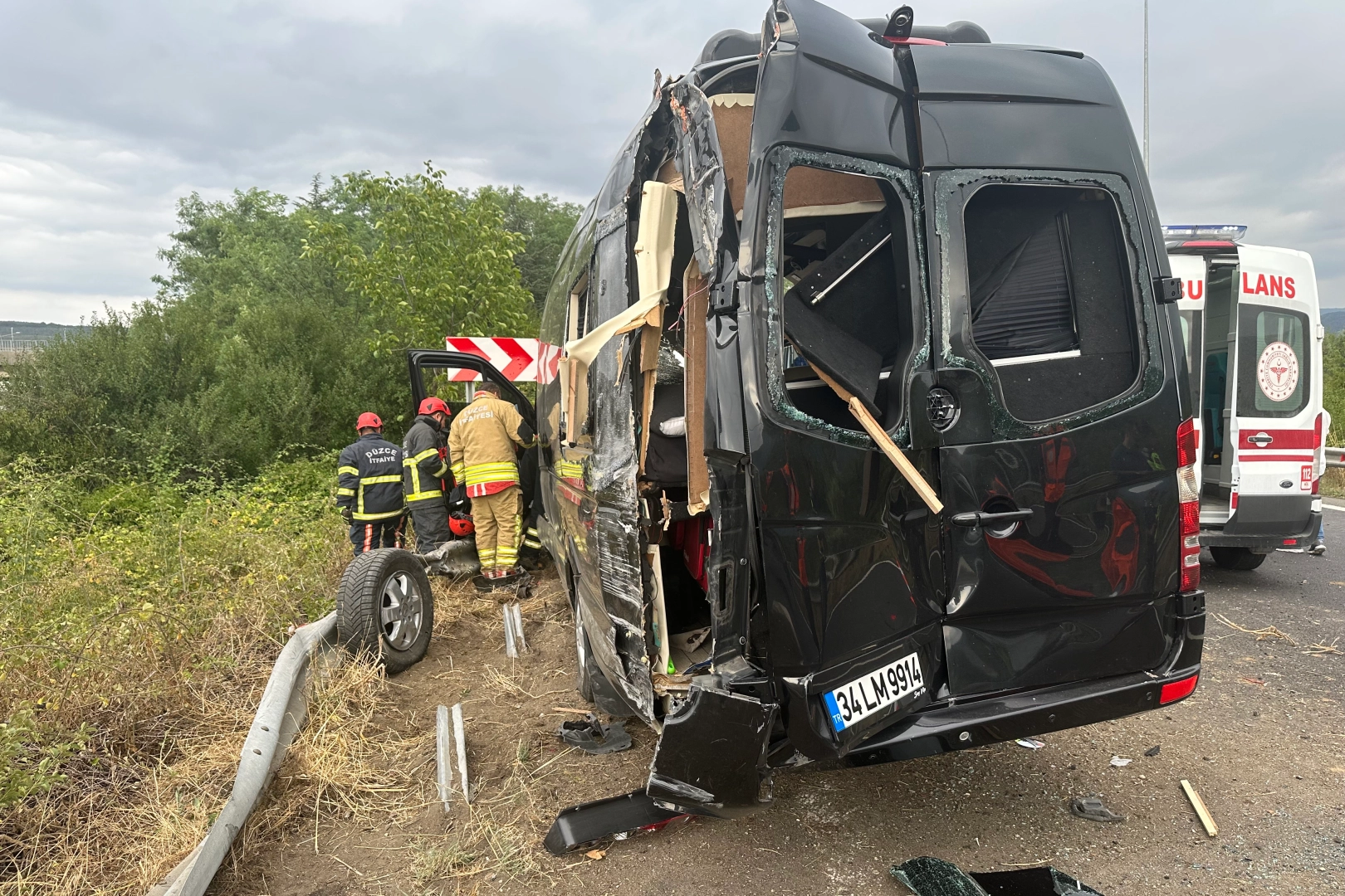Anadolu Otoyolu Düzce’de kaza: 7 yaralı 