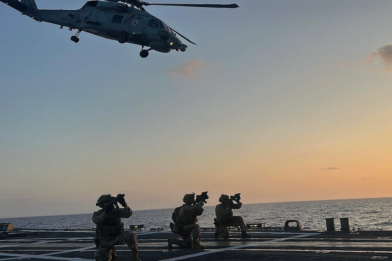 TCG Gaziantep Fırkateyni Libya eğitiminde 