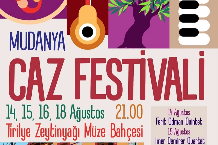 Bursa Mudanya'da caz festivali başlıyor 
