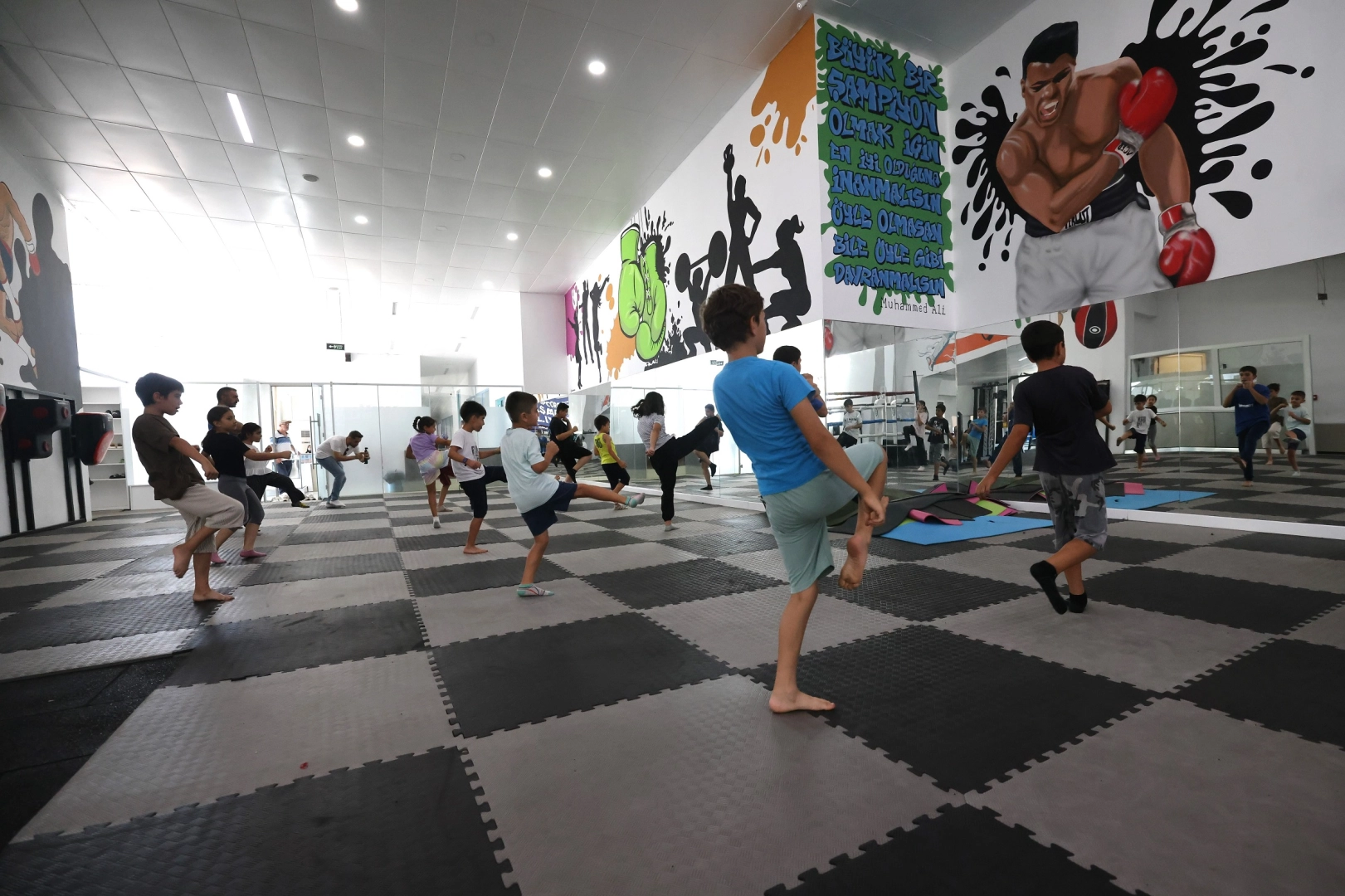 Çocukların spor heyecanı 