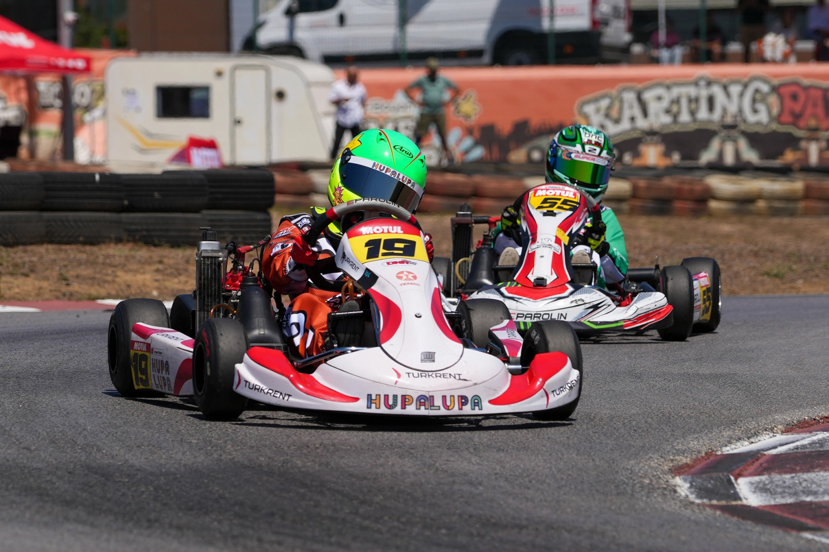 Tuzla Karting Park'ta büyük çekişme yaşandı 