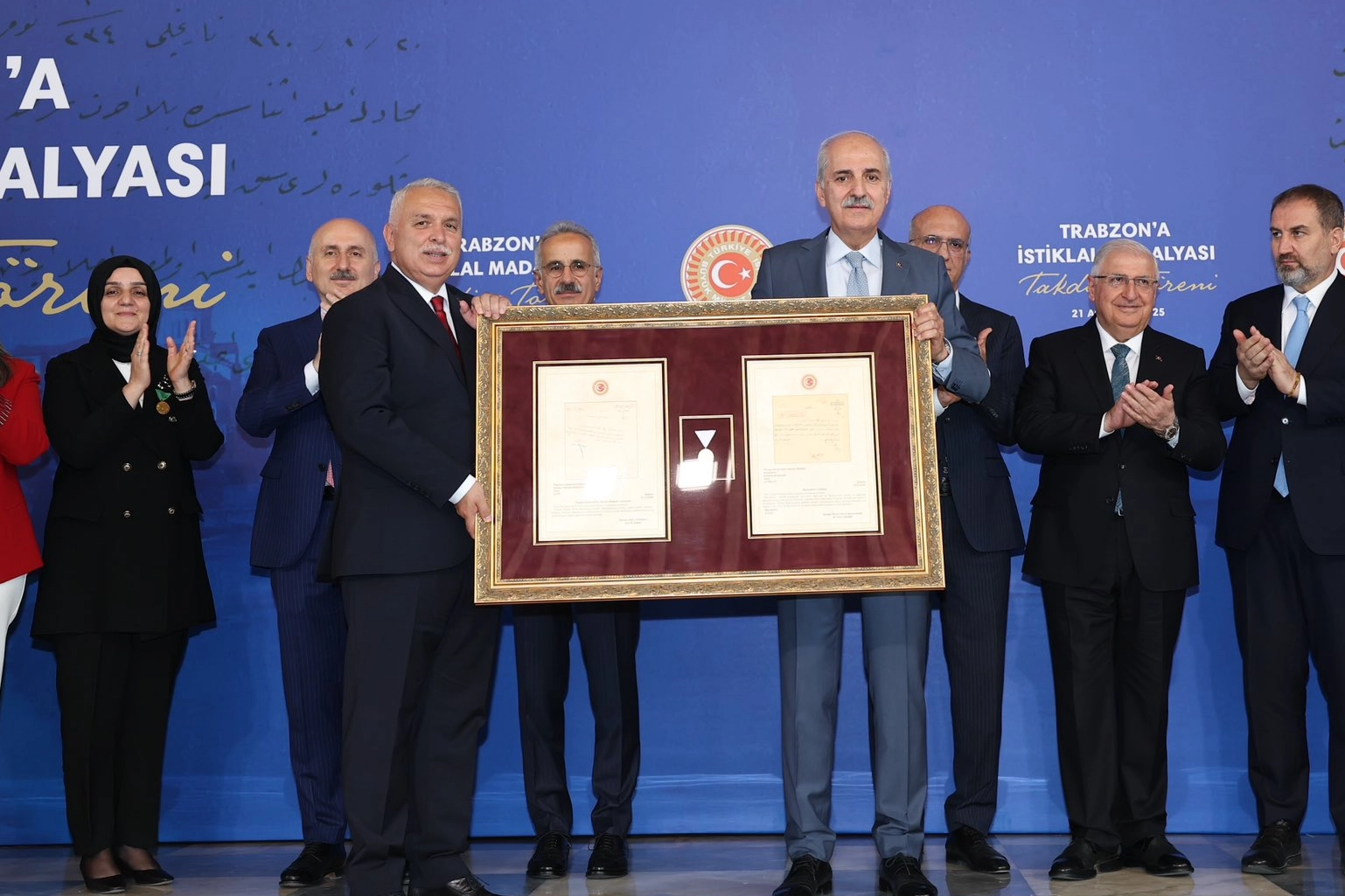 Trabzon’a 101 yıl sonra İstiklal Madalyası takdim edildi 