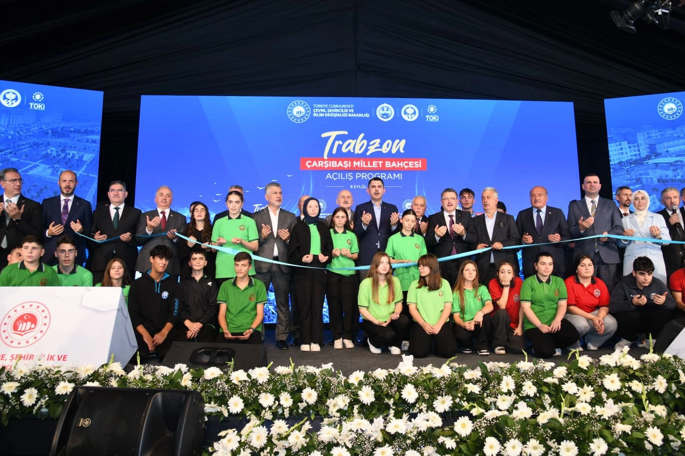 Trabzon Çarşıbaşı Millet Bahçesi törenle açıldı 