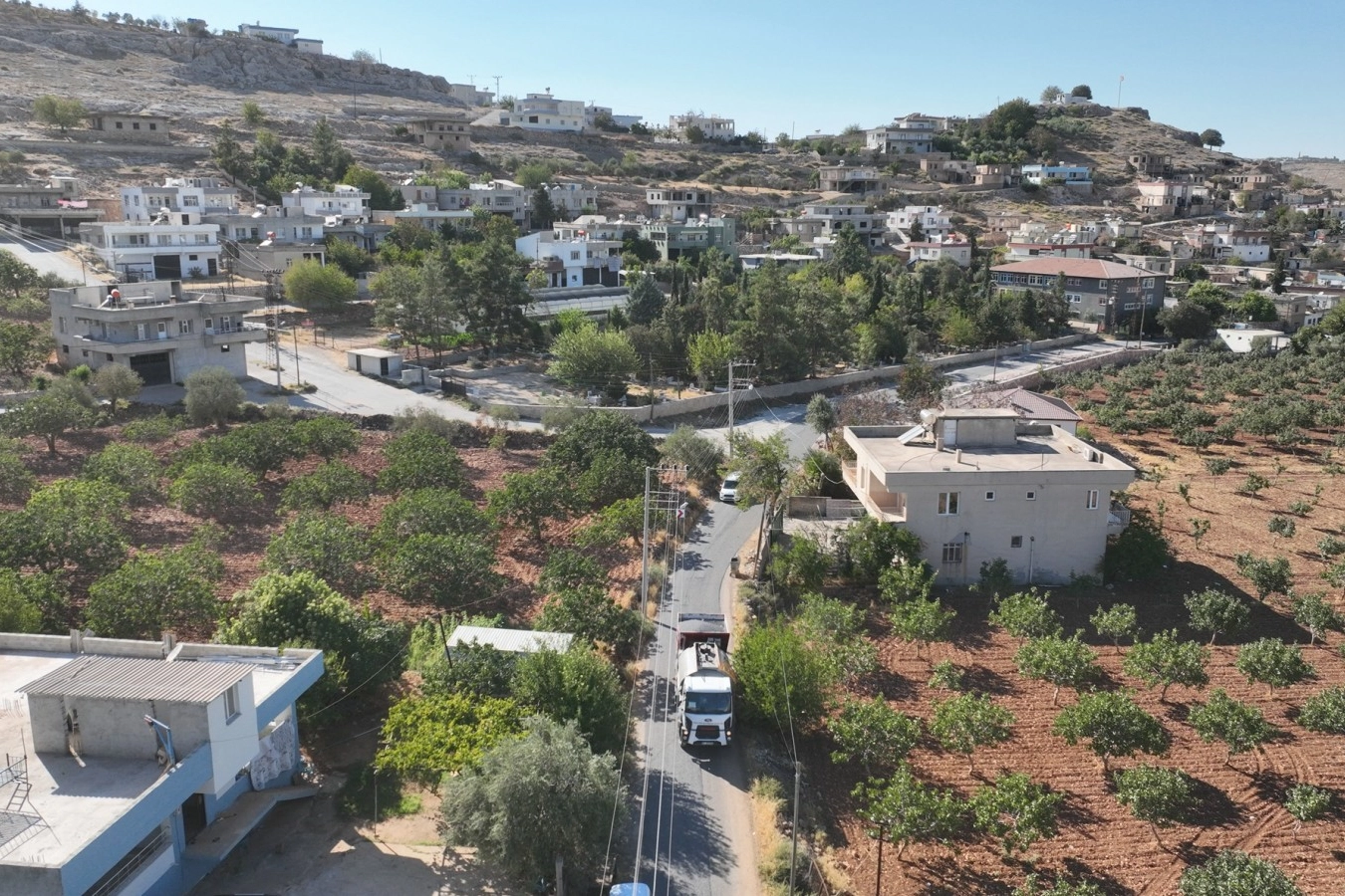 Halfeti kırsalındaki 11 kilometrelik grup yolu yenilendi 