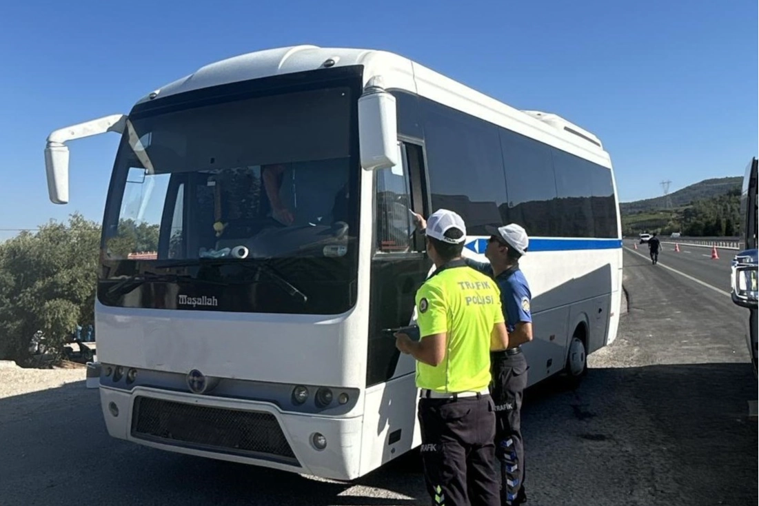 Manisa’da servis araçlarına sıkı denetim 