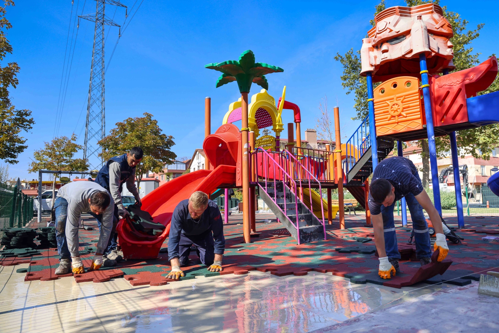 Konya Meram’ın park ve bahçeleri kışa hazırlanıyor 