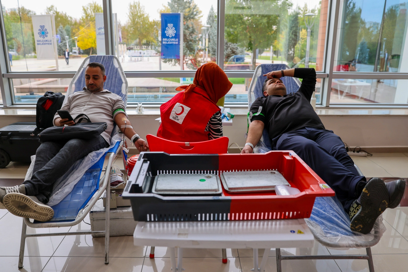 Konya Selçuklu'dan Kızılay'a kan bağışı 