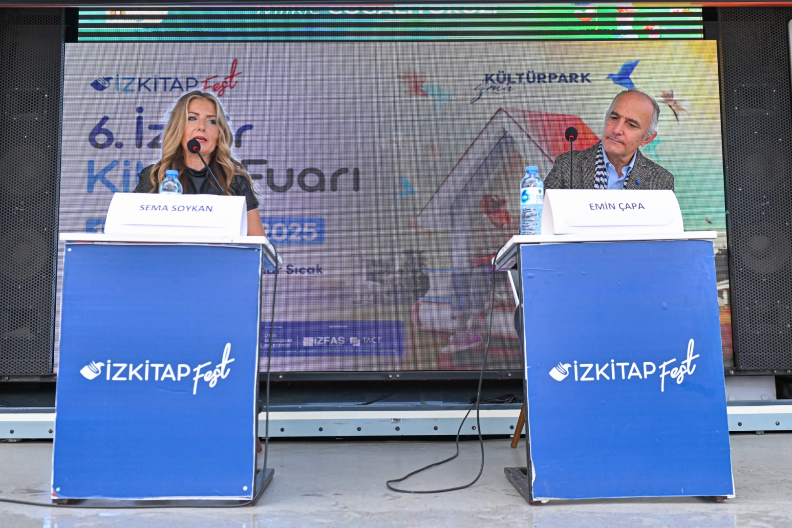 Emin Çapa ve Sema Soykan İZKİTAP’ta okuyucularla buluştu 