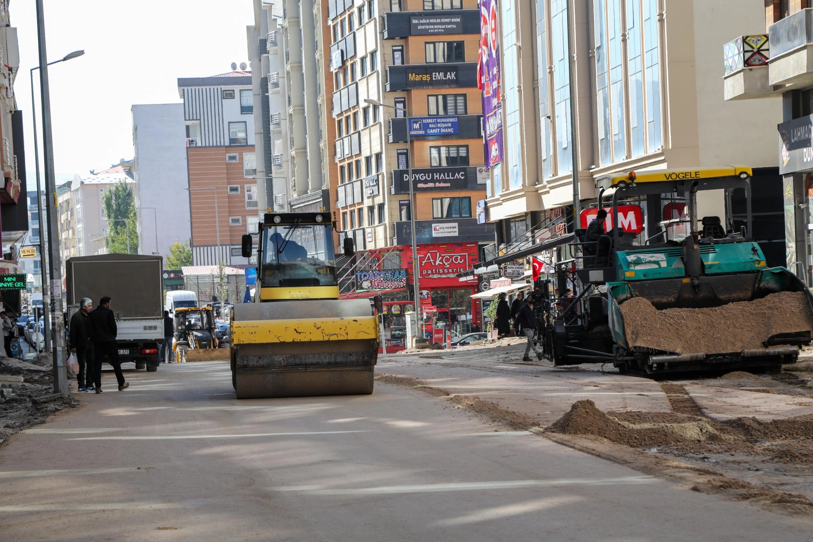 Van sokakları şantiyeye döndü 