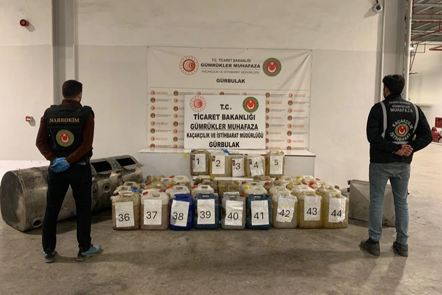 Gürbulak’ta 2,6 milyar TL'lik uyuşturucu operasyonu 