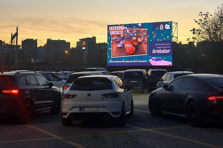 CSO Ada Ankara’da arabalı sinema keyfi