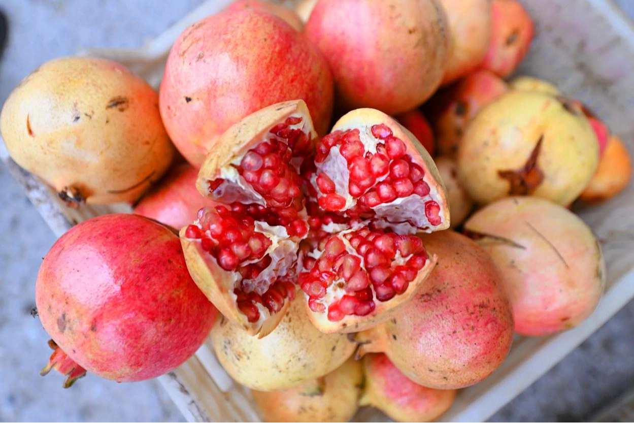 Mersin'de üreticilere nar taneleme ve sıkma makinesi desteği 