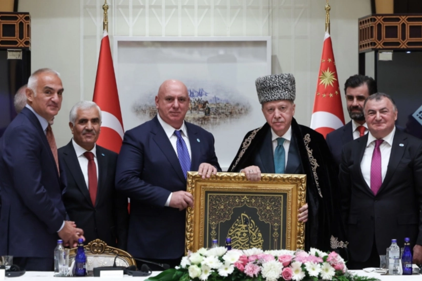 Cumhurbaşkanı Erdoğan, Ahıska Türkleri'ni ağırladı 