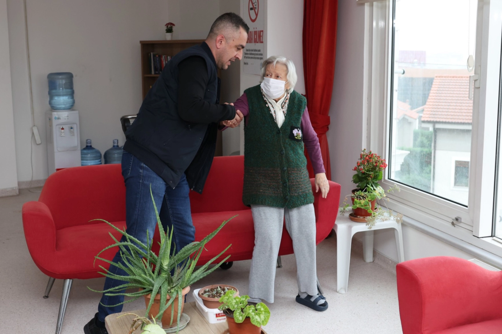 Bursa Nilüfer’de huzurevinde afet tatbikatı 