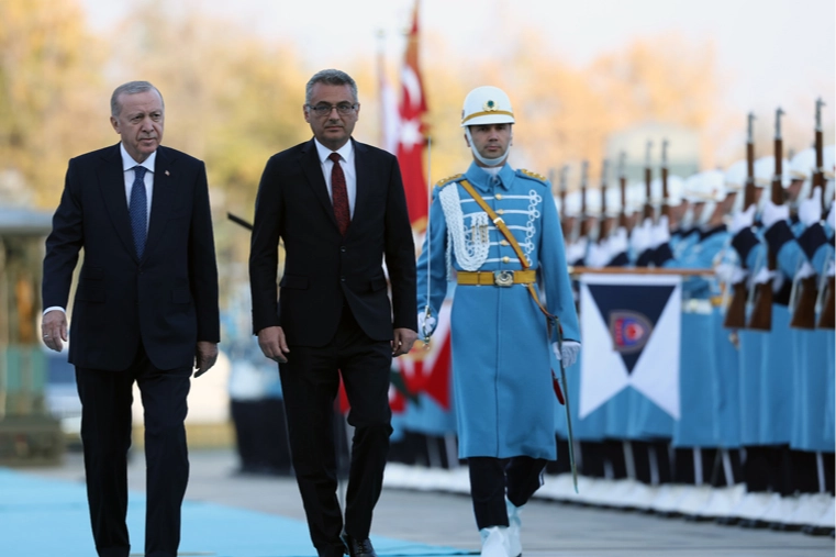 KKTC Cumhurbaşkanı Erhürman Külliye'de 