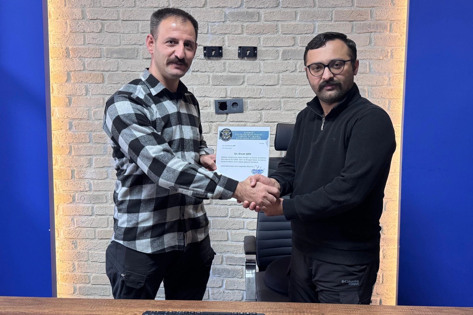 Şahbaz Derneği Arama Kurtarma Birimi kuruldu... Birim Amirliğine Ercan Şen atandı 