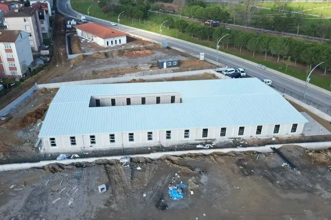 Gebze'de yeni eğitim yuvasının kabası tamamlandı 