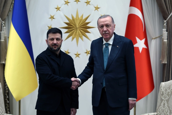 Ukrayna Devlet Başkanı Zelenskiy Beştepe'de 