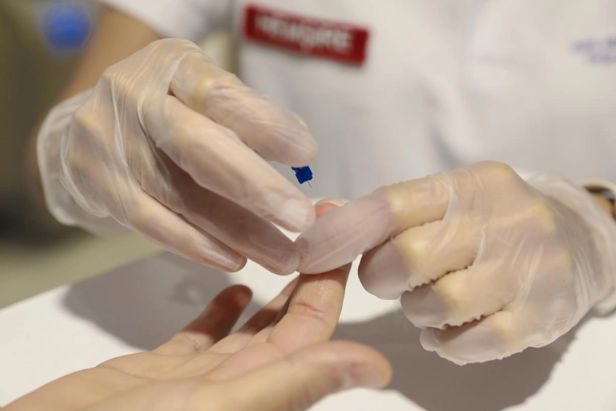 Mersin'de personeli şeker ölçümü yapıldı 