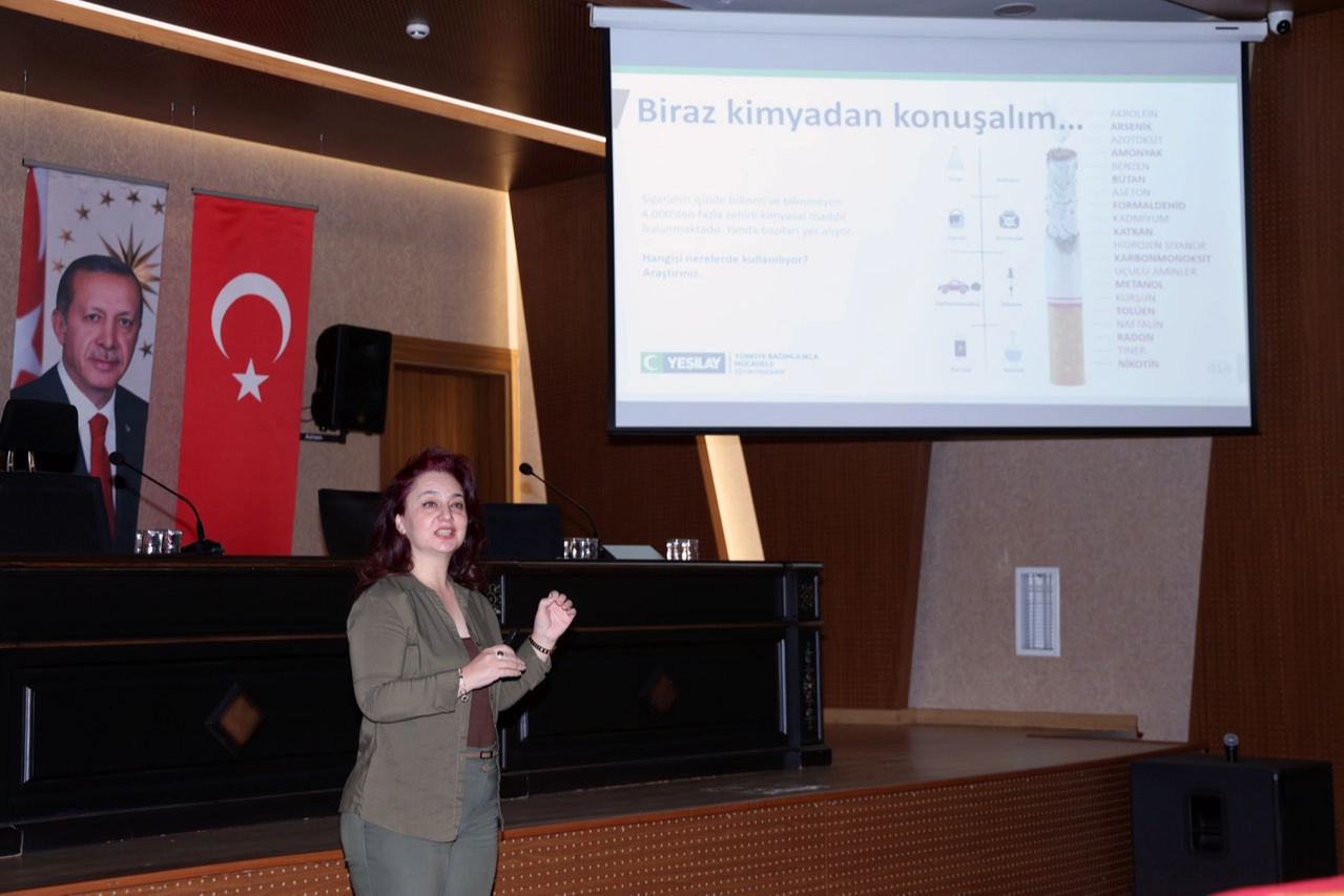 Kayseri Talas'ta personele sigara bırakma eğitimi 