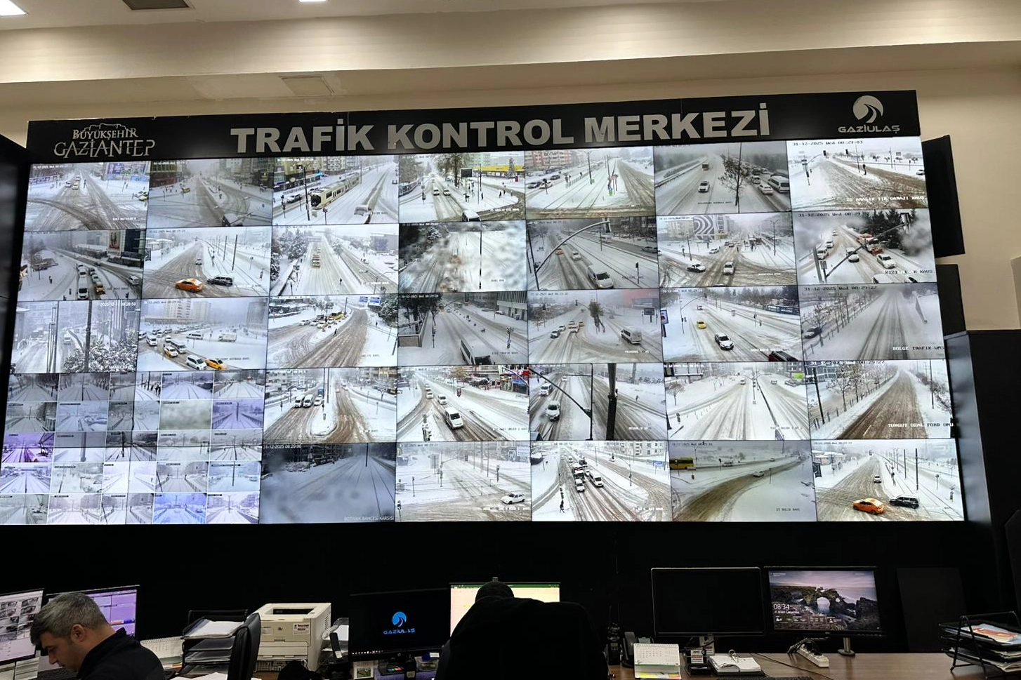 Gaziantep’te karla mücadele yapay zeka destekli yürütülüyor Gaziantep’te karla mücadele yapay zeka destekli yürütülüyor