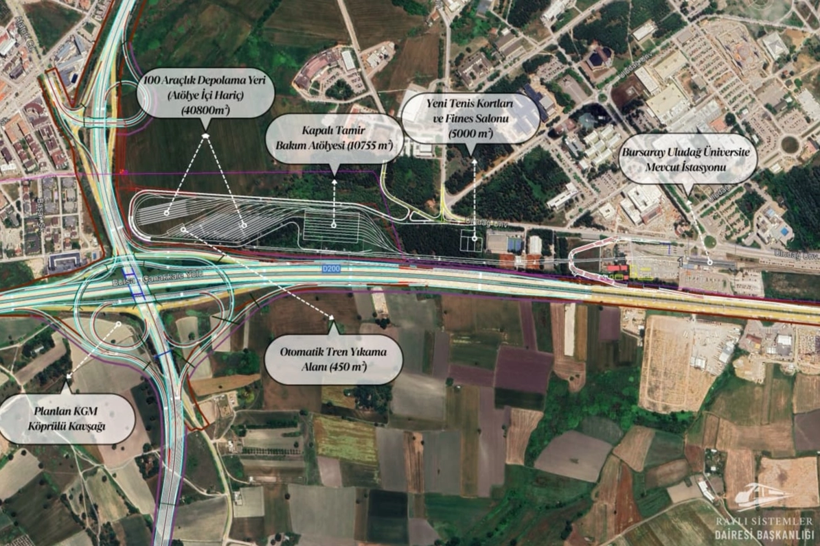 Bursa'da raylı sistem hattı genişliyor 