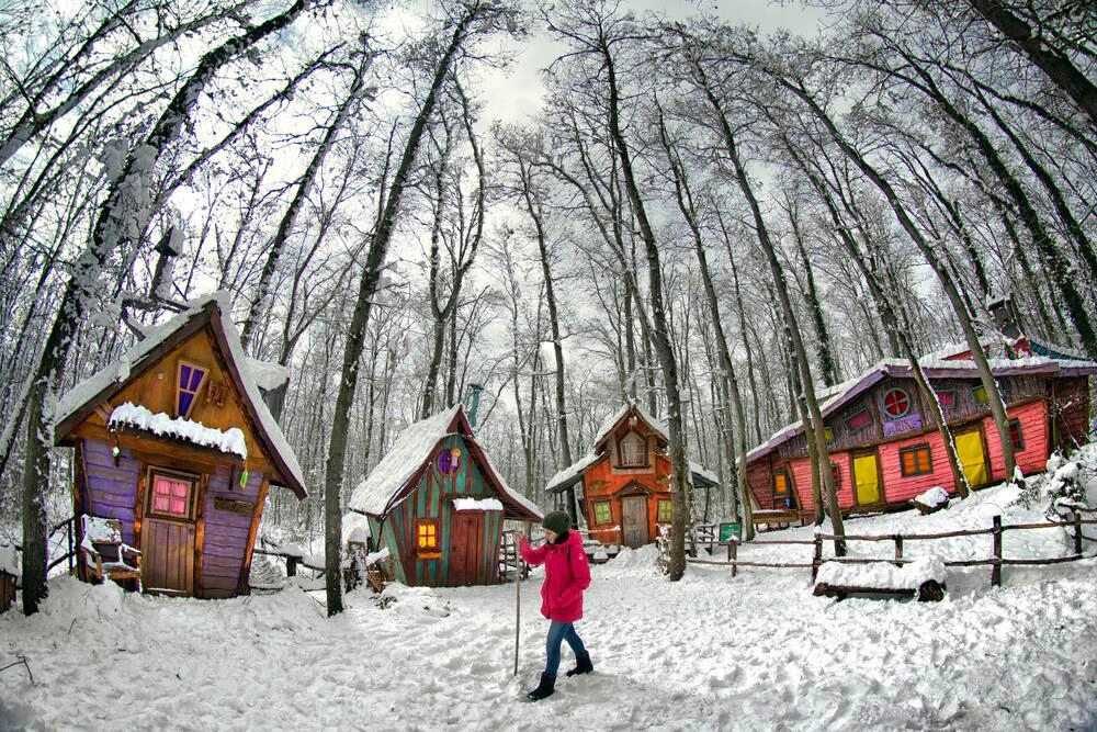 Ormanya’da kartpostallık kış manzaraları 