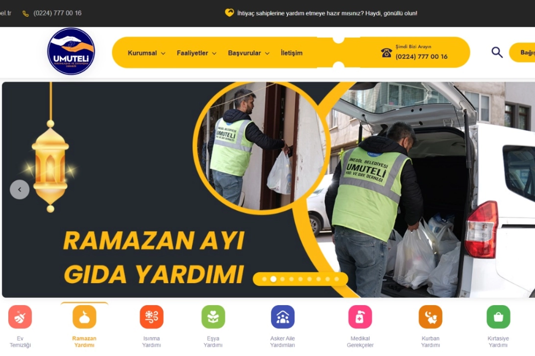 Bursa İnegöl'de online yardım platformu kullanıma sunuldu Bursa İnegöl'de online yardım platformu kullanıma sunuldu