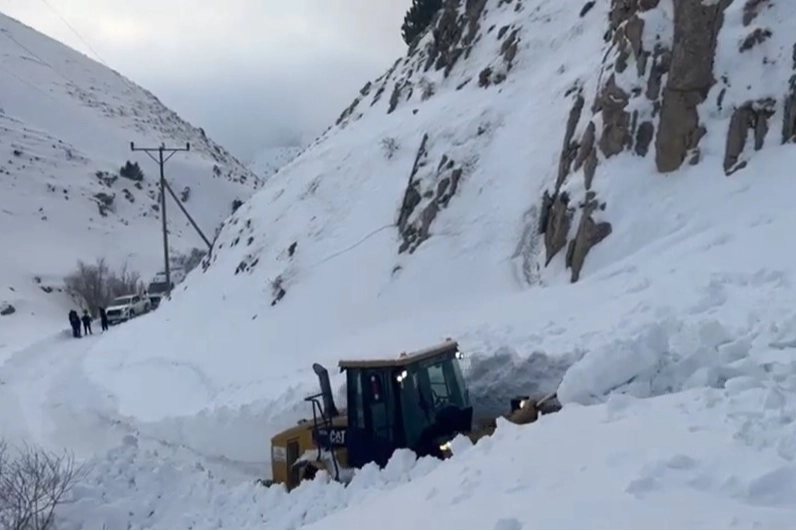 Van'da çığ düştü, 2 hastaya ambulans ulaştırıldı