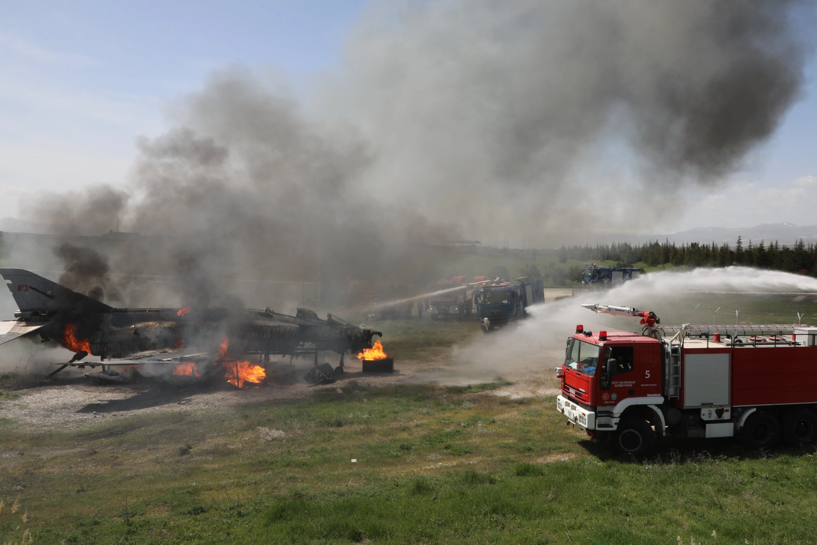 MSB'den Malatya’da 'uçak yangını' tatbikatı 