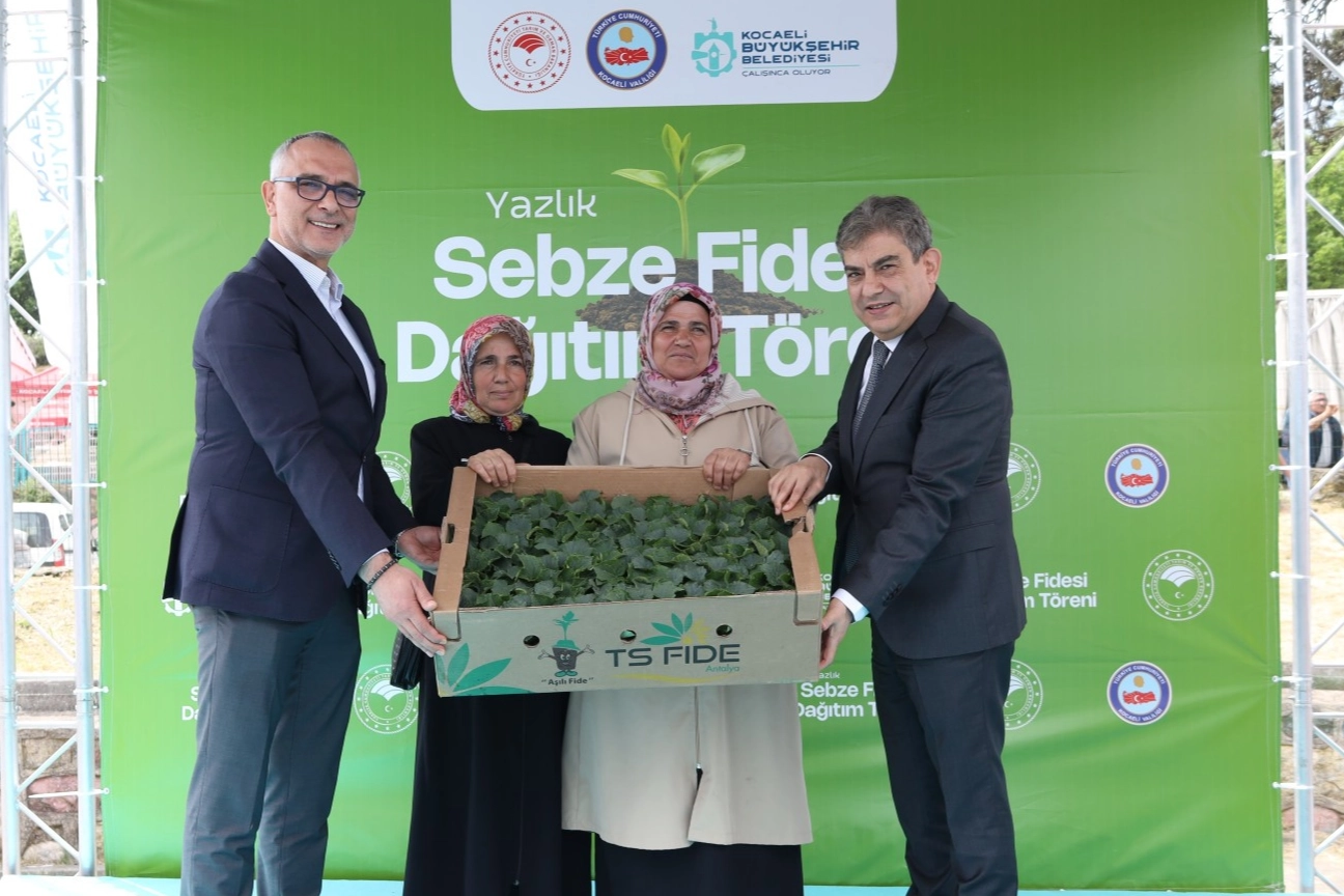 Gebzeli çiftçiye 500 bin sebze fidesi desteği 