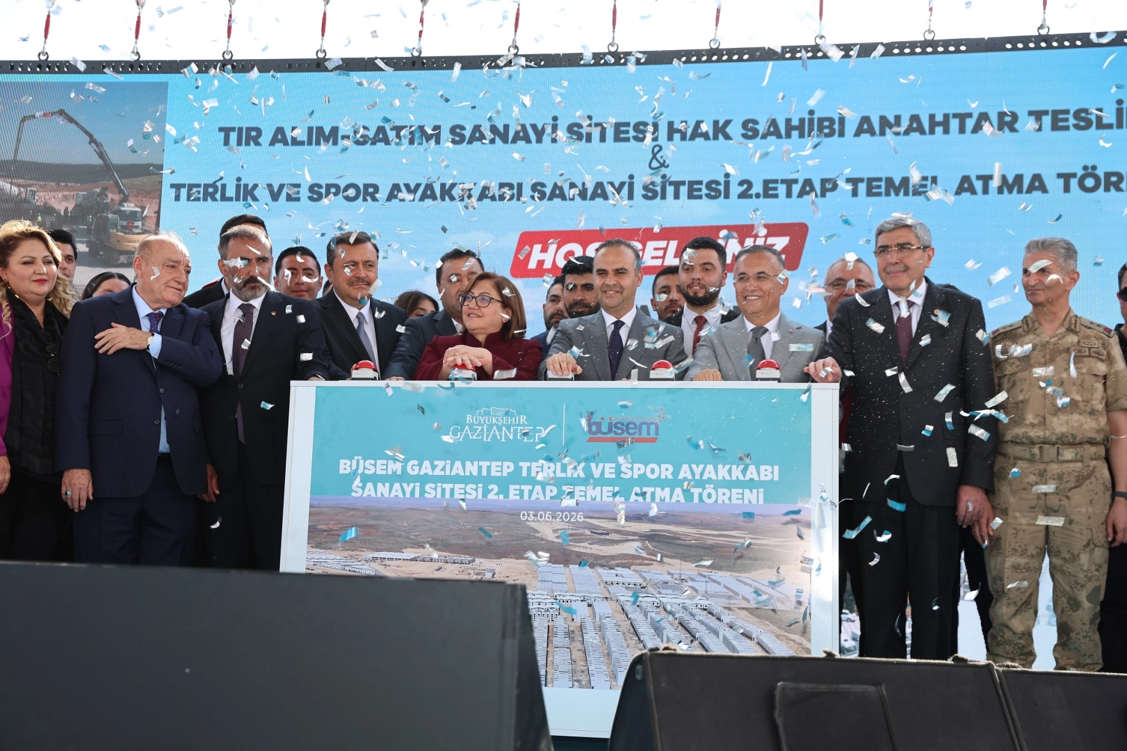 Gaziantep BÜSEM'de yeni iş yerlerinde anahtar töreni 